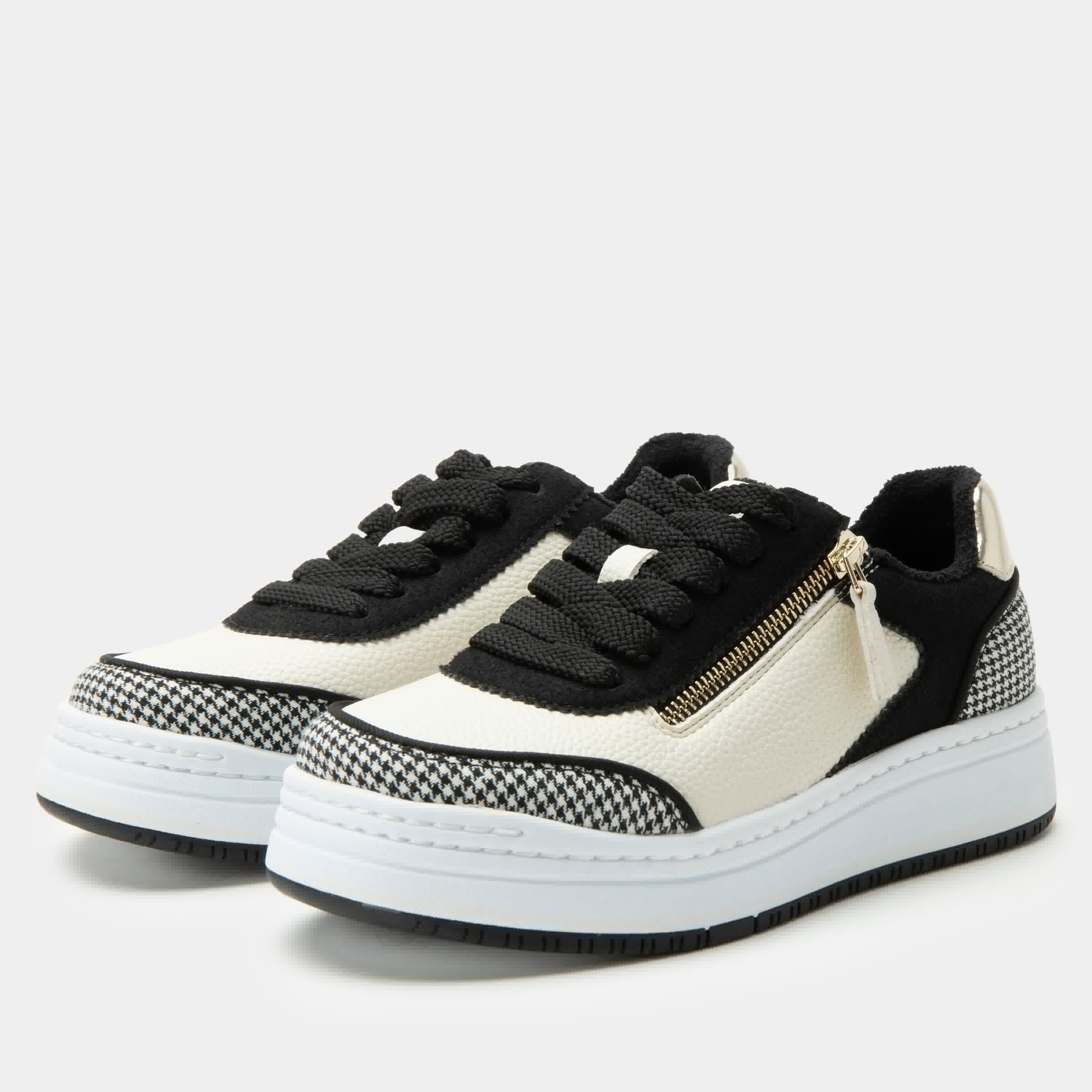Averie Houndstooth Black Shoe