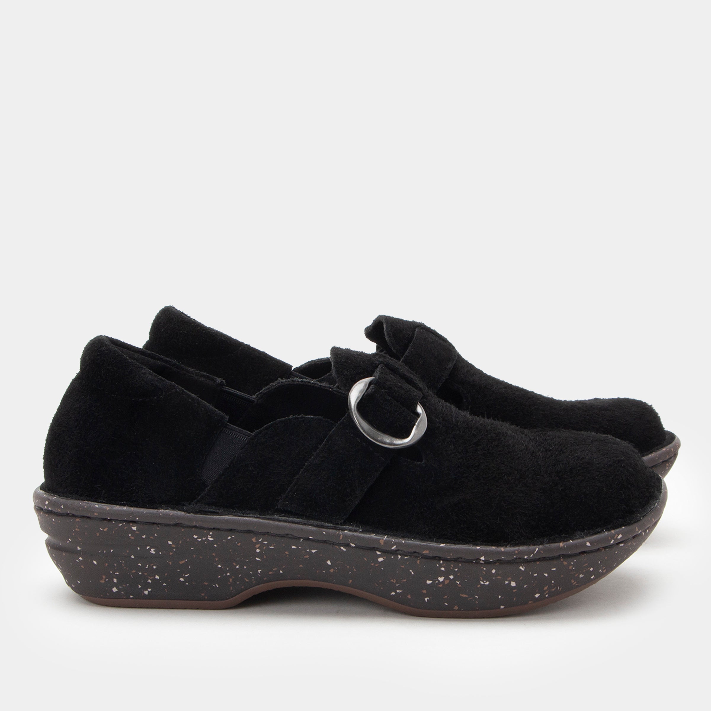 Fynn Black Suede Shoe - Image 3