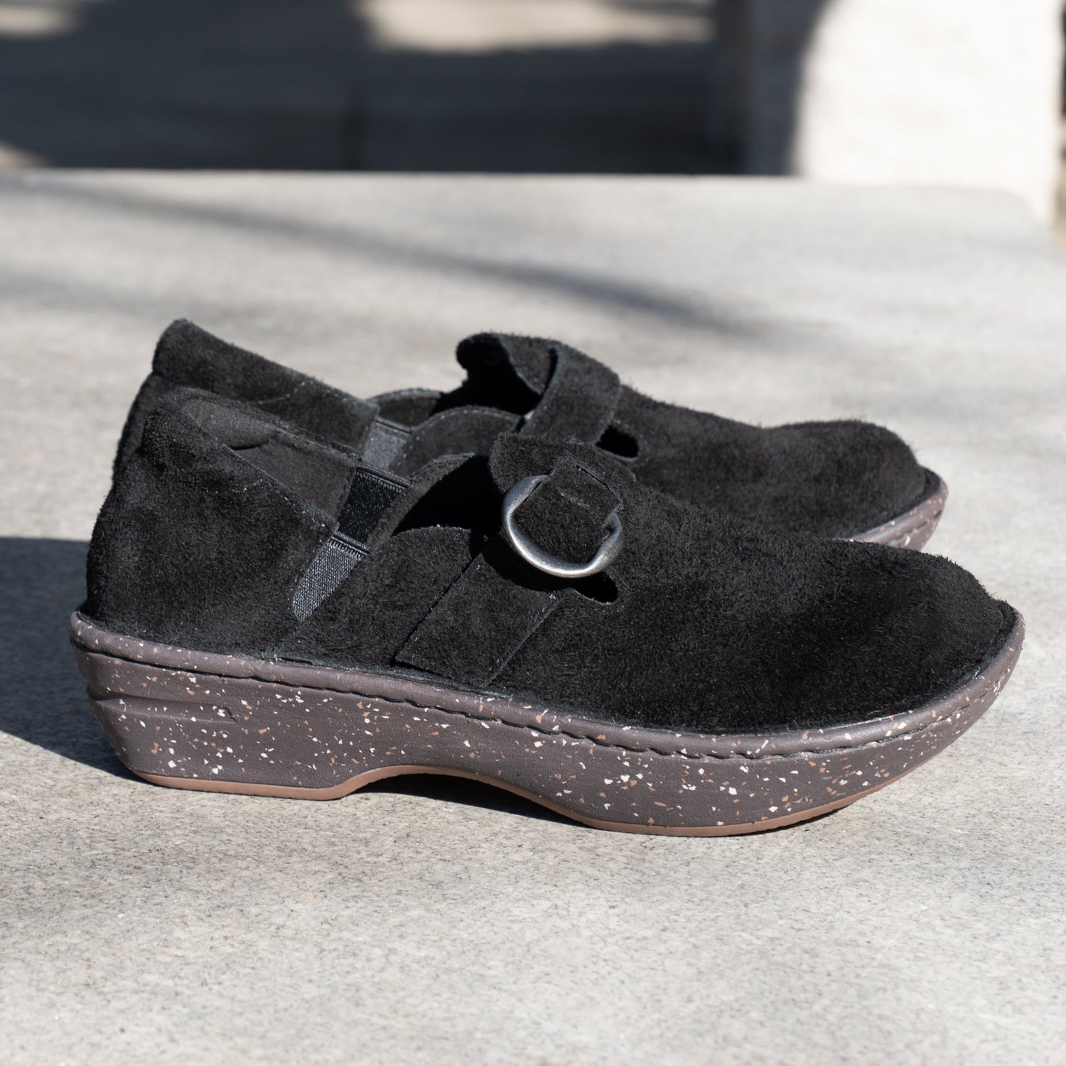 Fynn Black Suede Shoe - Image 2