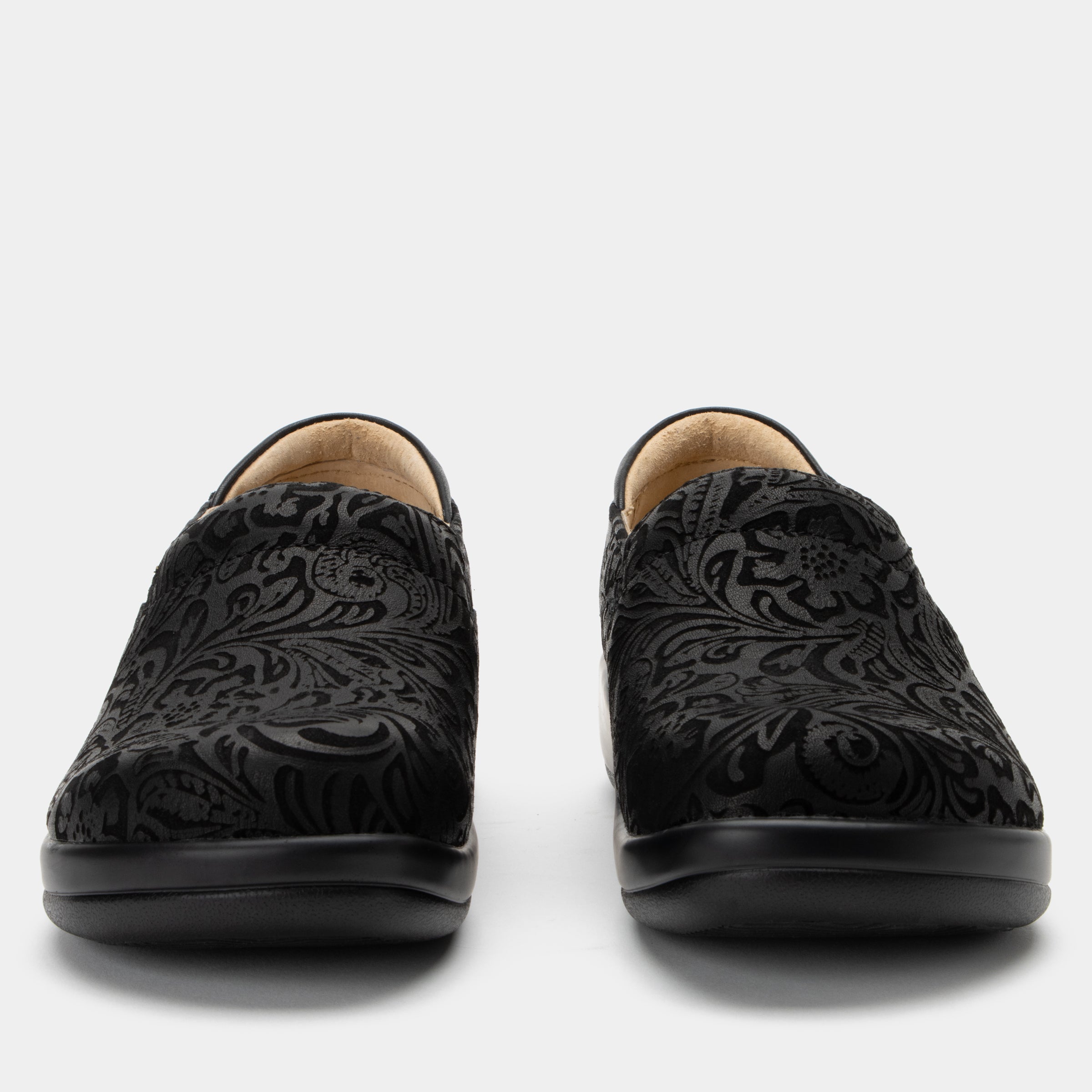 Keli Black Embossed Paisley Shoe - Image 6