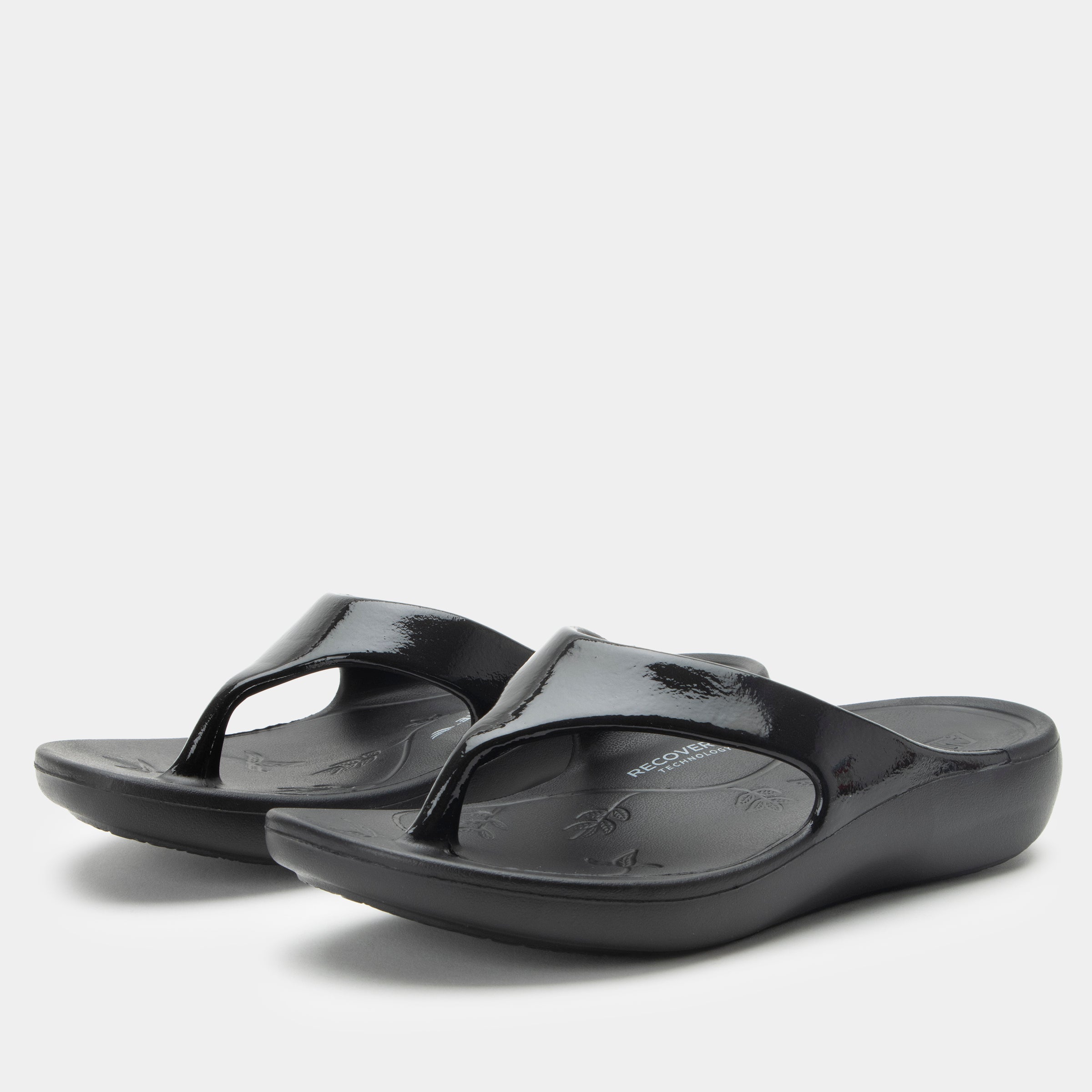 Ode Black Gloss Sandal