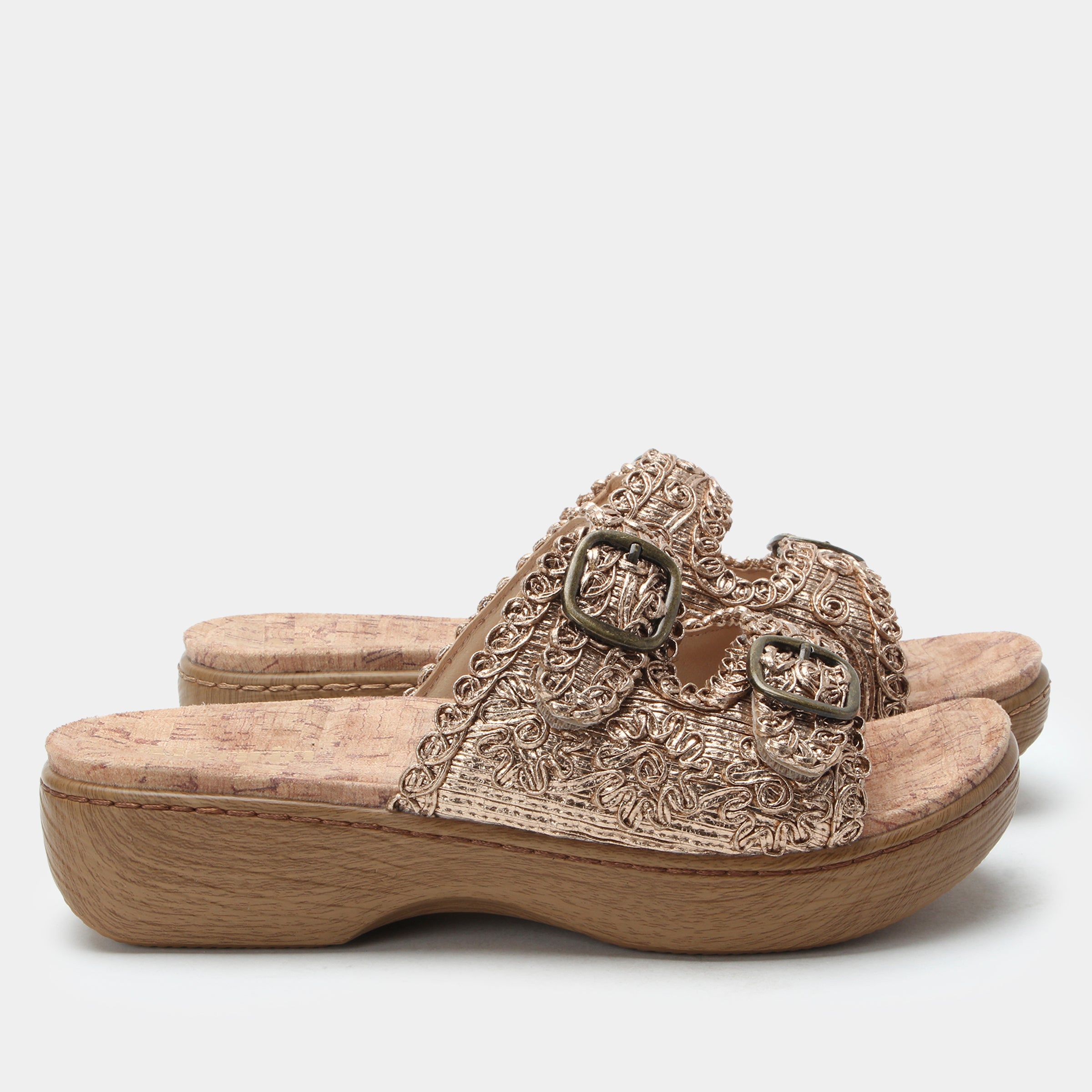 Oona Fancy Gold Sandal - Image 3