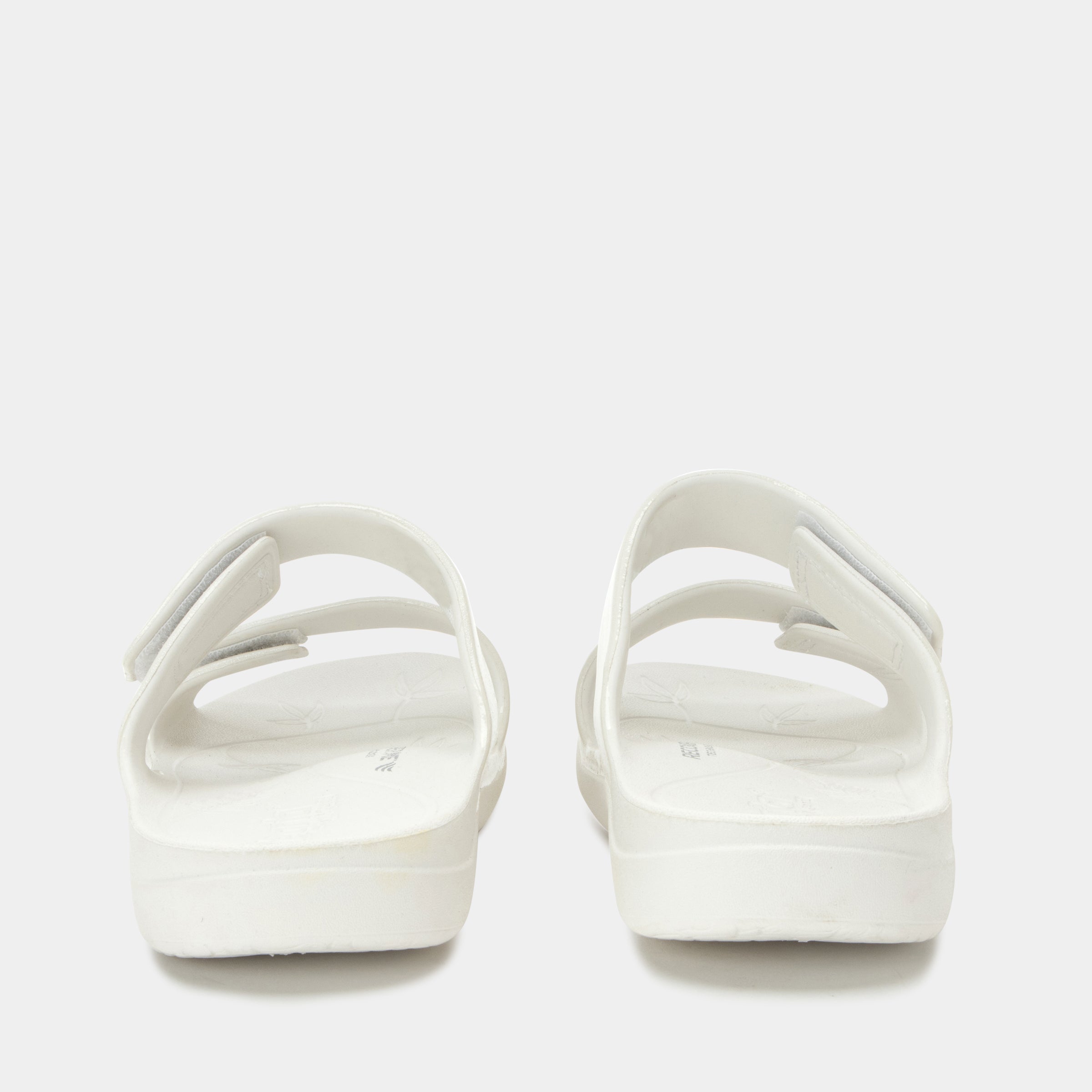 Orbyt White Gloss Sandal - Image 4