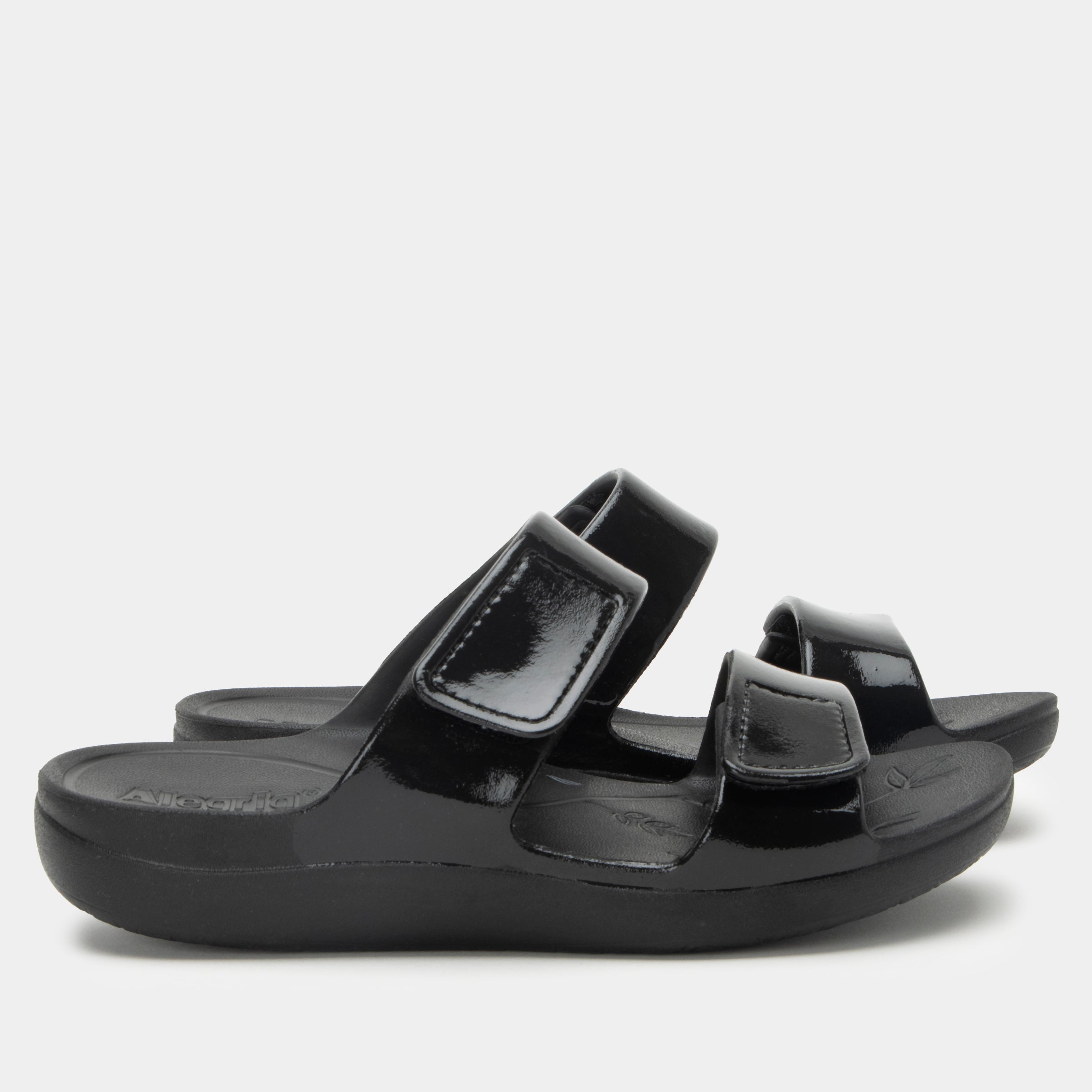 Orbyt Black Gloss Sandal - Image 3