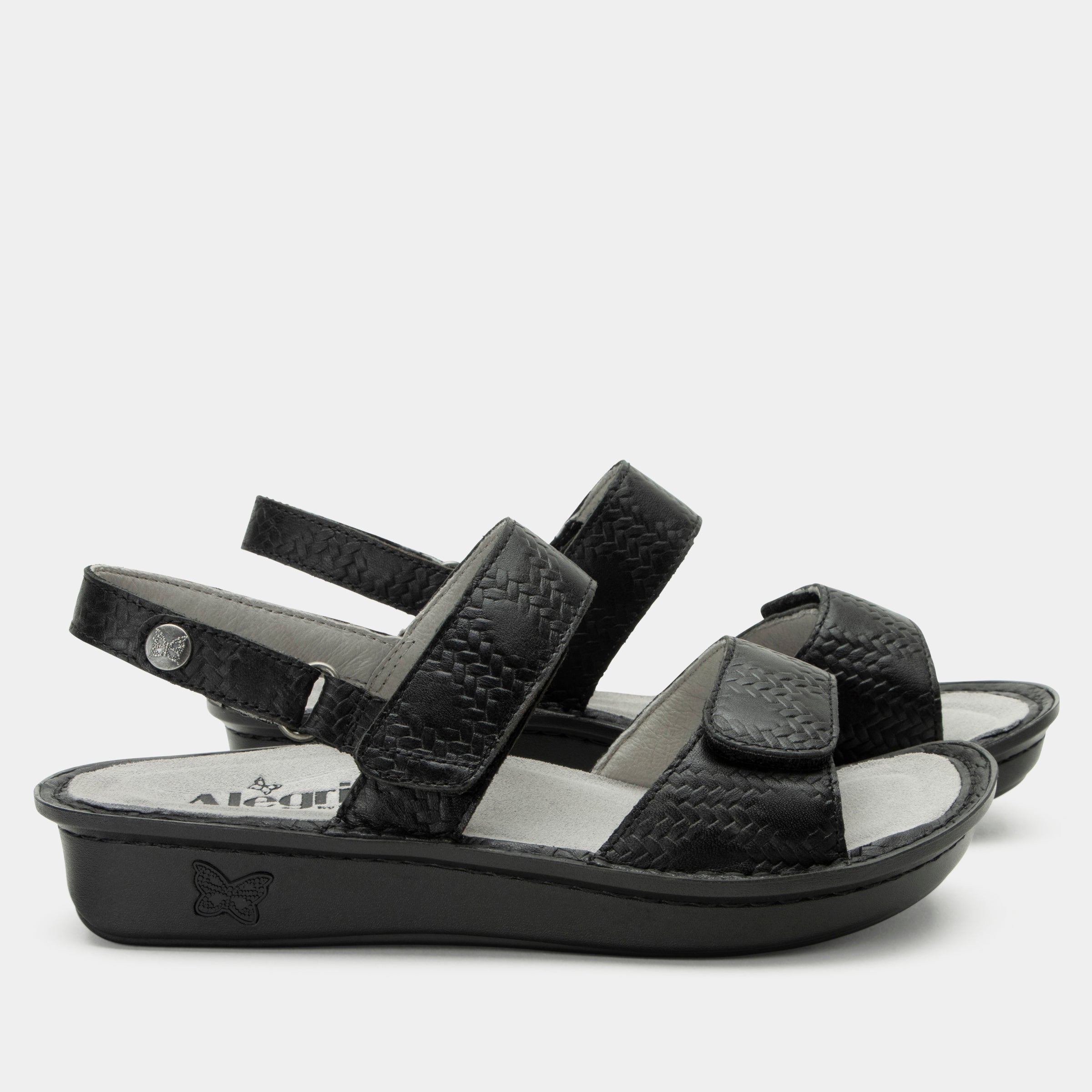 Verona Basketry Black Sandal - Image 2