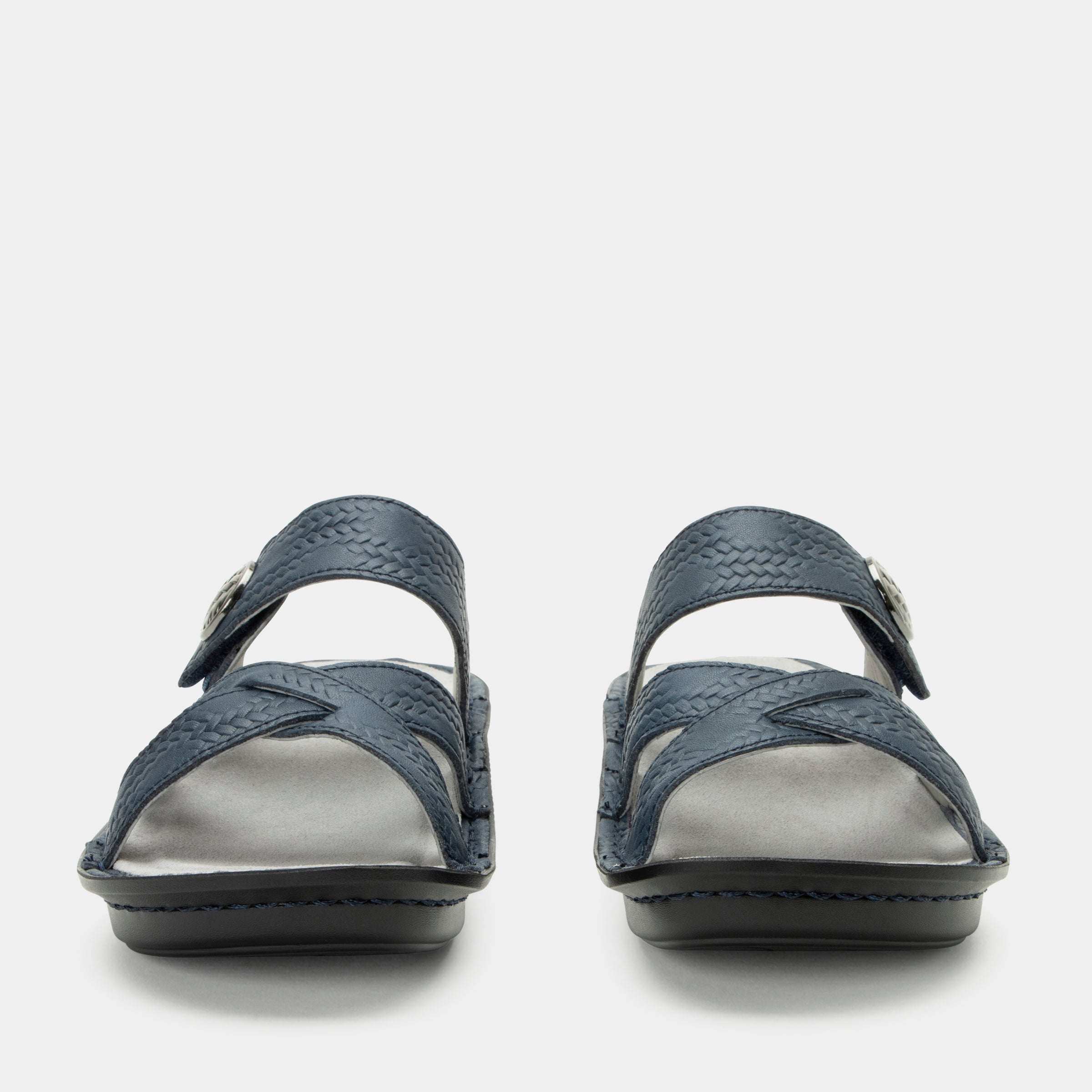 Victoriah Basketry Navy Sandal - Image 5