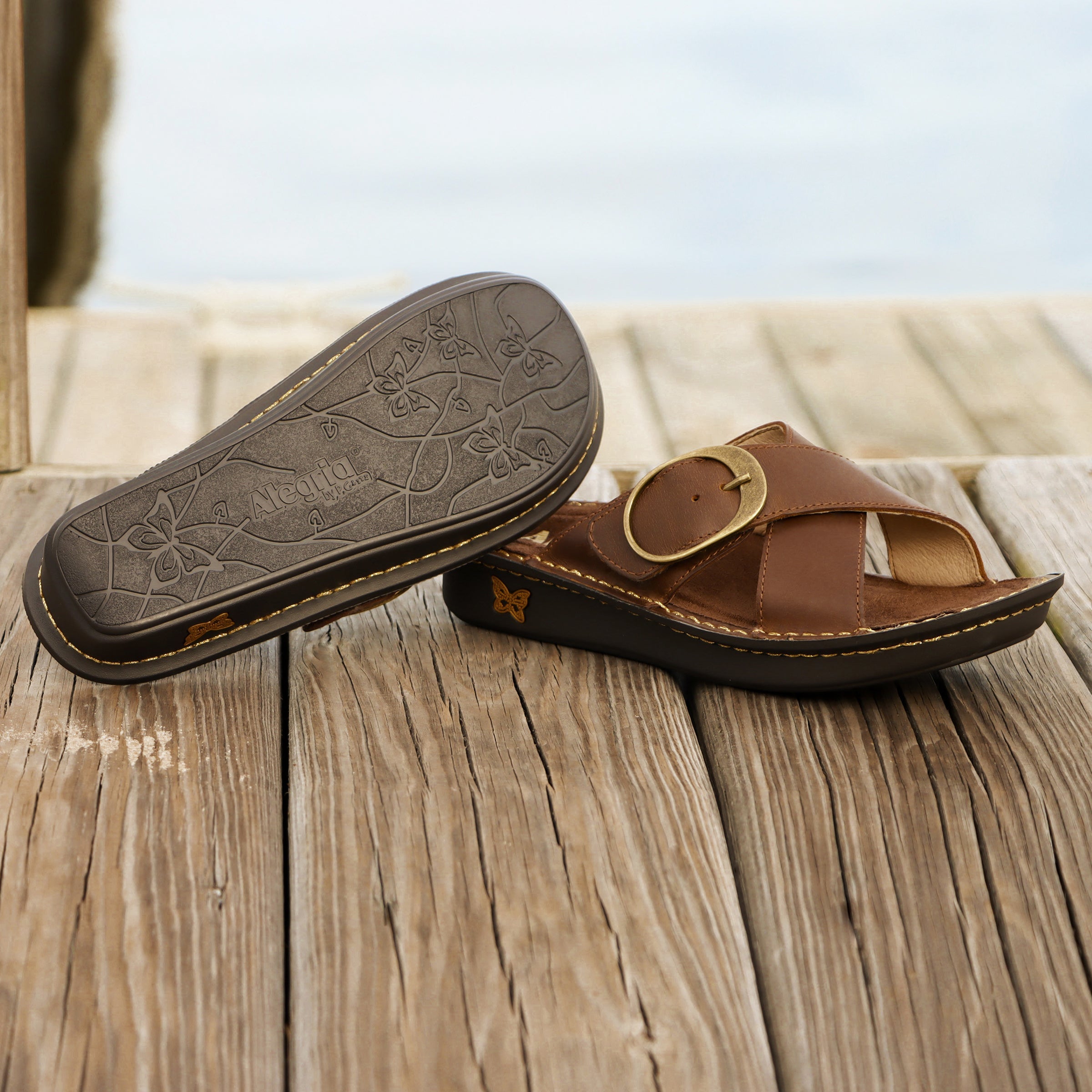 Vanya Oiled Brown Sandal - Image 2